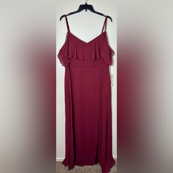 NWT Birdy Grey Jane Convertible Dress in Chiffon Cabernet - Picture 4 of 7